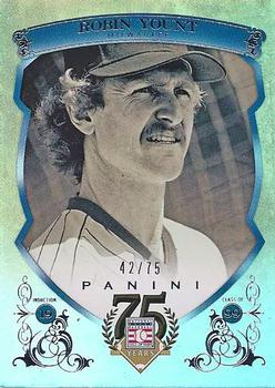 2014 Panini Hall of Fame 75th Year Anniversary - Base Blue Frame #83 Robin Yount Front