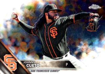2016 Topps Chrome #147 Johnny Cueto Front