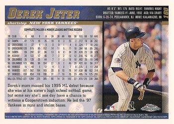 1998 Topps Chrome #160 Derek Jeter Back