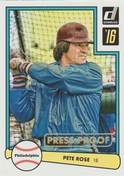 2016 Donruss - 1982 Gold Press Proof #D82-46 Pete Rose Front