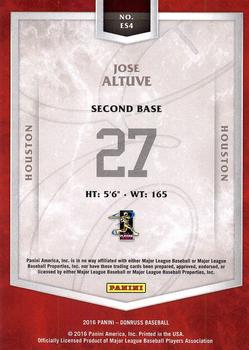 2016 Donruss - Elite Series #ES4 Jose Altuve Back