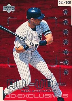 2000 Upper Deck - UD Exclusives Silver #526 Derek Jeter Front