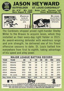 2016 Topps Heritage - Chrome #THC-499 Jason Heyward Back