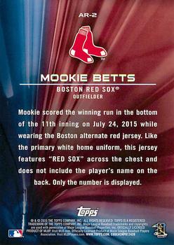 2016 Topps Opening Day - Alternate Reality #AR-2 Mookie Betts Back