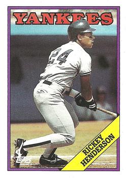 1988 Topps #60 Rickey Henderson Front