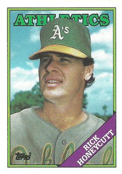 1988 Topps #641 Rick Honeycutt Front