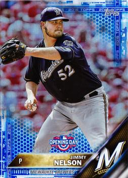 2016 Topps Opening Day - Blue Foil #OD-23 Jimmy Nelson Front