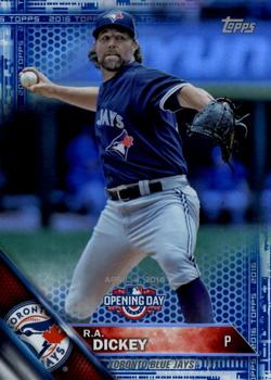 2016 Topps Opening Day - Blue Foil #OD-30 R.A. Dickey Front