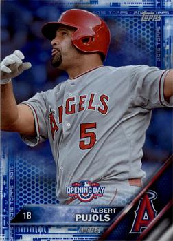 2016 Topps Opening Day - Blue Foil #OD-42 Albert Pujols Front