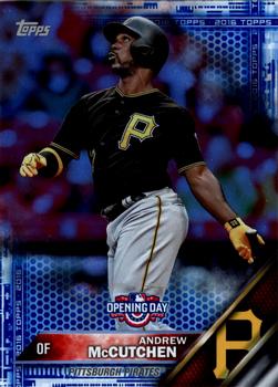 2016 Topps Opening Day - Blue Foil #OD-51 Andrew McCutchen Front