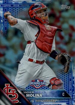 2016 Topps Opening Day - Blue Foil #OD-62 Yadier Molina Front