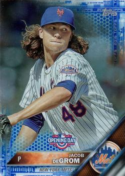 2016 Topps Opening Day - Blue Foil #OD-68 Jacob deGrom Front