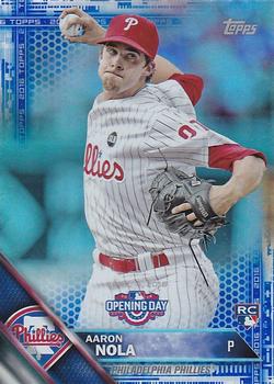 2016 Topps Opening Day - Blue Foil #OD-70 Aaron Nola Front