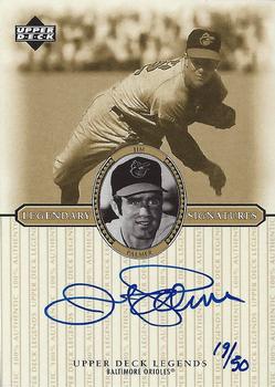 2000 Upper Deck Legends - Legendary Signatures Gold #S-JP Jim Palmer  Front