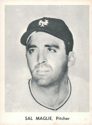 1956 Jay Publishing New York Giants Past & Present 12 #NNO Sal Maglie Front