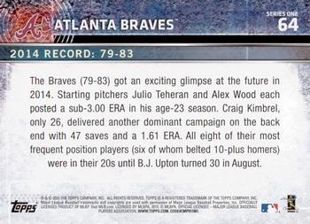2015 Topps - Limited #64 Atlanta Braves Back