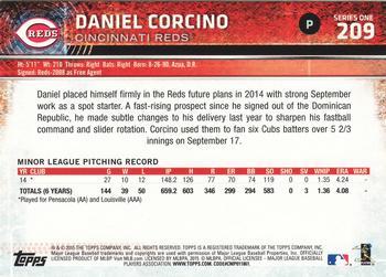 2015 Topps - Limited #209 Daniel Corcino Back