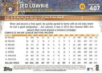 2015 Topps - Limited #407 Jed Lowrie Back