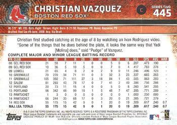 2015 Topps - Limited #445 Christian Vazquez Back