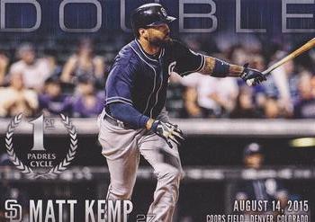 2015 Compadres Fan Rewards San Diego Padres First Cycle #3 Matt Kemp Front