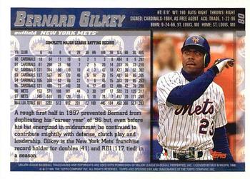 1998 Topps Opening Day #80 Bernard Gilkey Back