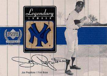 2000 Upper Deck Yankees Legends - Legendary Lumber Gold #JP-LL Joe Pepitone  Front