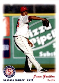 2010 Grandstand Spokane Indians #NNO Juan Grullon Front