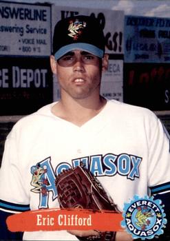 1995 Multi-Ad Everett AquaSox #4 Eric Clifford Front