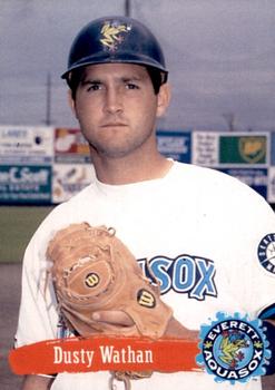 1995 Multi-Ad Everett AquaSox #30 Dusty Wathan Front