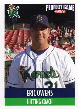 2007 Perfect Game Cedar Rapids Kernels #29 Eric Owens Front