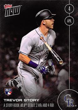 2016 Topps Now #4 Trevor Story Front