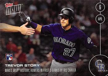 2016 Topps Now #6 Trevor Story Front