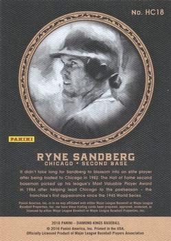 2016 Panini Diamond Kings - Heritage Collection #HC18 Ryne Sandberg Back