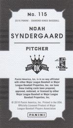 2016 Panini Diamond Kings - DK Minis #115 Noah Syndergaard Back