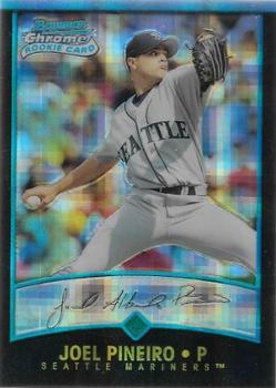 2001 Bowman Chrome - X-Fractors #166 Joel Pineiro  Front