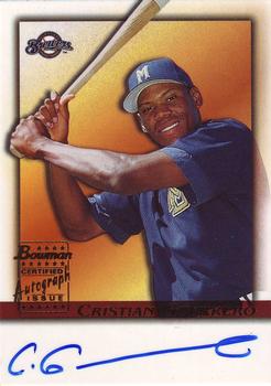 2001 Bowman Draft Picks & Prospects - Autographs #BDPA-CG Cristian Guerrero  Front