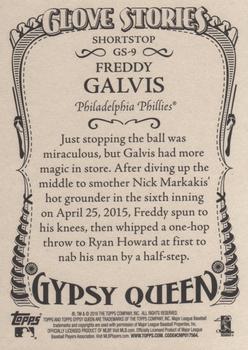 2016 Topps Gypsy Queen - Glove Stories #GS-9 Freddy Galvis Back