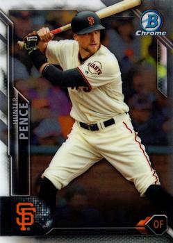 2016 Bowman Chrome #12 Hunter Pence Front