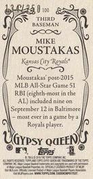 2016 Topps Gypsy Queen - Mini Purple #100 Mike Moustakas Back