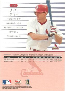 2001 Donruss - 1999 Retro #44 J.D. Drew Back