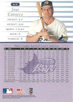 2001 Donruss - 1999 Retro #62 Jose Canseco Back