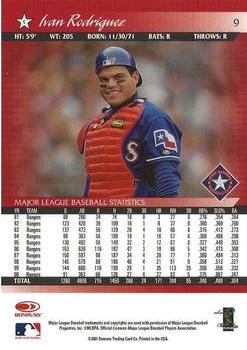 2001 Donruss - Baseball's Best Gold #9 Ivan Rodriguez  Back