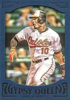 2016 Topps Gypsy Queen - Framed Blue #4 Adam Jones Front