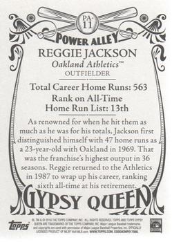 2016 Topps Gypsy Queen - Power Alley #PA-11 Reggie Jackson Back