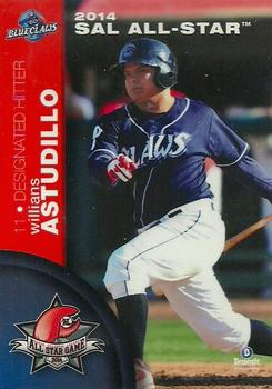 2014 Brandt South Atlantic League North Division All-Stars #1 Willians Astudillo Front