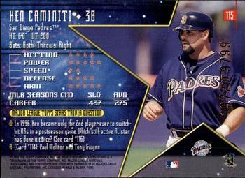 1998 Topps Stars #115 Ken Caminiti Back