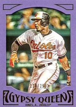 2016 Topps Gypsy Queen - Framed Purple #4 Adam Jones Front