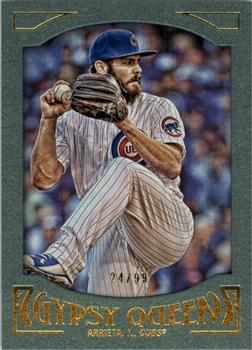 2016 Topps Gypsy Queen - Framed Green #30 Jake Arrieta Front