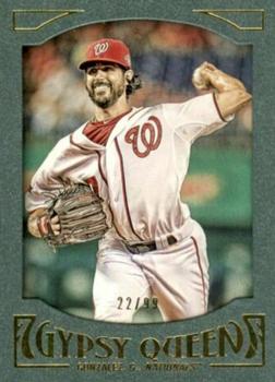 2016 Topps Gypsy Queen - Framed Green #42 Gio Gonzalez Front