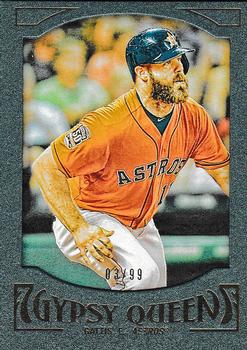 2016 Topps Gypsy Queen - Framed Green #70 Evan Gattis Front